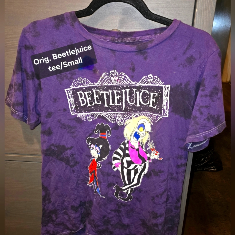 Beetlejuice Purple Tie Dye Graphic Tee